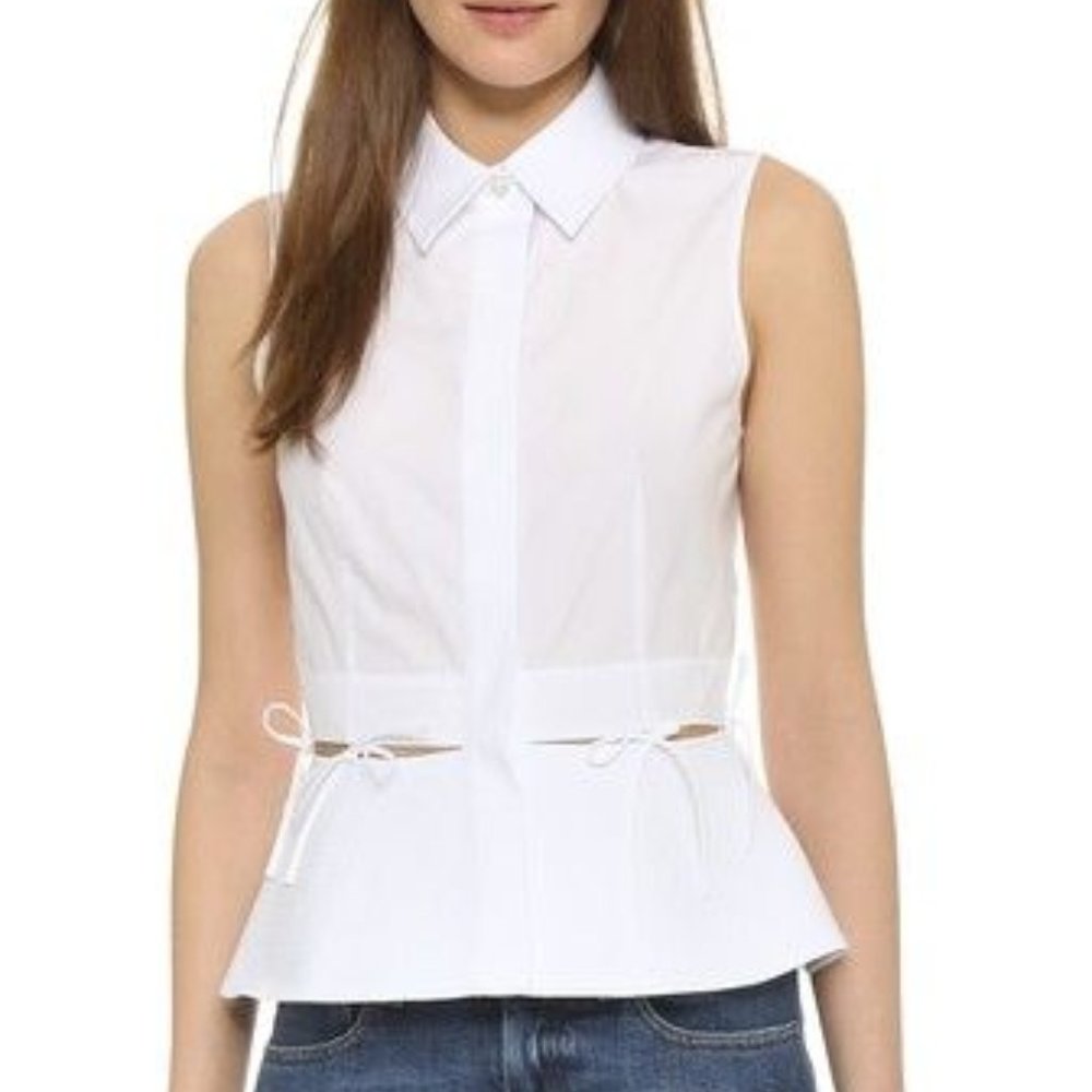 Alexander Wang Collared Tie Shirt Button-down